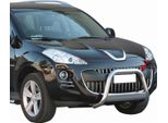 Barra Di Protezione Paraurti Anteriore Per Peugeot 4007 2008-2012 ø63Mm Acciaio Protezione Argento