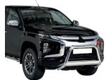 Barra Di Protezione Paraurti Anteriore Per Mitsubishi L200 2019-2025 ø63Mm Acciaio Silver