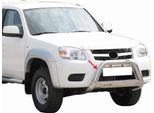 Barra Di Protezione Paraurti Anteriore Per Mazda BT-50 2009-2012 ø63Mm Acciaio Protezione Argento
