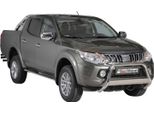 Barra Di Protezione Paraurti Anteriore Per Mitsubishi L200 Club Cab 2015-2018 ø63 Acciaio