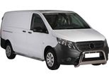Barra Di Protezione Paraurti Anteriore Per Mercedes Vito 2015-2019 ø63Mm Acciaio Argento