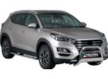 Barra Di Protezione Paraurti Anteriore Per Hyundai Tucson 2018-2021 ø63Mm Acciaio Argento