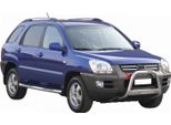 Barra Di Protezione Paraurti Anteriore Per Kia Sportage 2004-2008 ø63Mm Acciaio Protezione Argento