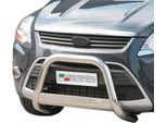 Barra Di Protezione Paraurti Anteriore Per Ford Kuga 2008-2012 ø63Mm Acciaio Protezione Argento