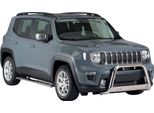 Barra Di Protezione Paraurti Anteriore Per Jeep Renegade 2018-2022 ø63Mm Acciaio Argento