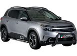 Barra Di Protezione Paraurti Anteriore Per Citroen C5 Aircross 2018-2022 ø63 Acciaio Nero
