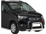 Barra Di Protezione Paraurti Anteriore Per Opel Combo 2018-2025 ø63Mm Acciaio Protezione Argento