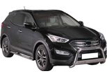 Barra Di Protezione Del Paraurti Anteriore Per Hyundai Santa Fe 2012-2015 ø63Mm Acciaio Argento