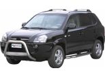 Barra Di Protezione Paraurti Anteriore Per Hyundai Tucson 2004-2009 ø63Mm Acciaio Argento