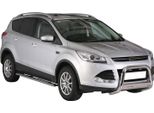 Barra Di Protezione Paraurti Anteriore Per Ford Kuga 2013-2016 ø63Mm Acciaio Protezione Argento