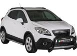 Barra Di Protezione Paraurti Anteriore Per Opel Mokka 2012-2016 ø76Mm Acciaio Protezione Nera