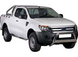 Barra Di Protezione Paraurti Anteriore Per Ford Ranger 2012-2015 ø63Mm Acciaio Protezione Argento