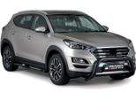 Barra Di Protezione Paraurti Anteriore Per Hyundai Tucson 2018-2021 ø76Mm Acciaio Nero
