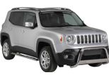 Barra Di Protezione Paraurti Anteriore Per Jeep Renegade 2014-2017 ø63Mm Acciaio Argento