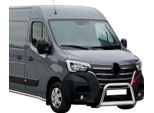 Barra Di Protezione Paraurti Anteriore Per Renault Master 2019-2025 ø63Mm Acciaio Argento
