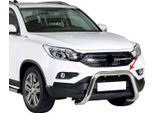 Barra Di Protezione Paraurti Anteriore Per Ssangyong Musso 2018-2025 ø76Mm Acciaio Argento
