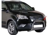 Barra Di Protezione Paraurti Anteriore Per Ssangyong Korando 2011-2019 ø63Mm Acciaio Argento