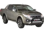 Barra Di Protezione Paraurti Anteriore Per Fiat Fullback 2016-2019 ø76Mm Acciaio Nero