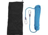 Corda Da Arrampicata Statica 8 Mm, 20 M Di Corda Da Esterno Per Alpinismo, Arrampicata E Lavori Sugli Alberi, Blu