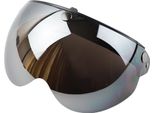 Visiera Per Casco Da Moto, Specchiata, Per Caschi 3/4 E Mezzi Caschi Con 3 Bottoni A Pressione, Taglia Unica