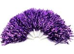 Leggero Cheerleader Pom Poms Sport Party Dance Accessori (Viola)