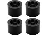 Puente 4Pcs 60X45Mm Skateboard Ruote 78A Longboard Cruiser Ricambi Nero