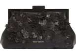 Ted Baker Pochette Borsa A Tracolla Fiorell Flower 3D Applique Clutch Bag Black Nero