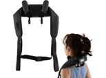 Costway Massaggiatore Per Il Collo, Massaggiatore Per Le Spalle, Massaggiatore Shiatsu Impastante 4D Con 2 Impostazioni Di Calore, Massaggiatore Portatile Per La Schiena Senza Fili Nero