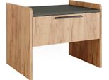 Vicco Panca Da Pranzo Per La Sala Da Pranzo Roman, 53.5 X 41.1 Cm Con 1 Cassetto, Quercia Dorata/Antracite