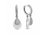 Paar OhrhäNger Dkeniz "925/- Sterling Silber Eleganz Ohrring", Silber (Silber, Weiß), Ohrringe, Damen, One-Size, Silber 925 (Sterlingsilber)