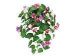 Kunstpflanze I.Ge.A. "Kunstblume StiefmüTterchen", Rosa (Weiß, Rosa), B:30Cm H:34Cm L:26Cm, Polyester, Kunstpflanzen, Kunstpflanze, Dekoblume HäNge-Pflanze Mit BlüTen KüNstliche Blumen HäNgeblume