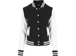 Urban Classics Donna - Felpa College Jacke Schwarz - Xl
