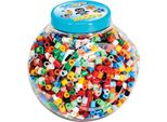 Hama Perline Stirabili Maxi In Scatola Di Plastica Coperchio Blu 2.000 Perline Stirabili