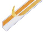 Alberts 423971 Profilo Angolare, Autoadesivo, Alluminio, Bianco, 1000 X 20 X 20 Mm, Set Da 4