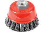 Awtools Spazzola Di Testa 65Mm / Filo Ritorto / Filettatura M14