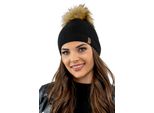 Cappello Con Pompon Da Donna Vivisence, Copricapo Caldo E Accogliente Per L'inverno E L'autunno, Cappello Invernale Con Pompon, Cappello Caldo A Maglia Grossa, Cappello Classico Da Donna, Eu, Nero, Unità