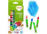 Pastelli A Olio Jumbo Set Di 12 Colori Happy Color