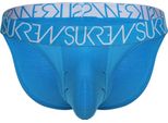 Sukrew - Intimo Da Uomo Slips - Tanga Azure - 1X Taglia Xs