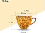 Tazza In Porcellana Wilmax, 300 Ml, Collezione Splash Yellow, WL-667436/A