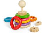 Bigjigs Impilatore Di Forme Segrete In Legno, 16Dlg.