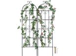 Set Di 2 Tralicci Di Sostegno Per Piante Rampicanti - Traliccio Di Sostegno Per Piante Rampicanti 51X180Cm - Ideale Per Piante Rampicanti Da Giardino