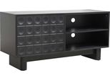 Mobile Tv Rettangolare Con 1 Anta, L120 Cm, Nero - Oviala Octave
