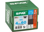 Vite Per Facciate Spax In Acciaio Inox A2 4,5 X 60 Mm 100 Pz. Nero