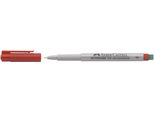 Faber-Castell 151421 Marcatore Cd Multimark - Non Permanente, F, Rosso
