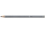 FABER-CASTELL 111900 Bleistift Jumbo Grip - B, Silber