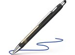 Schneider SN138703 Penna A Sfera Epsilon Touch - Xb, Blu (Indelebile), Nero/Oro