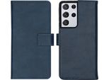 Custodia Per Cellulare Imoshion Per Samsung Galaxy S21 Ultra - Cover Flip A Libro - Blu Scuro