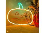 Forever Light Luce Al Neon Led Zucca Felice - Arancione E Verde - FPNE10