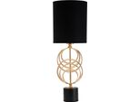Mauro Ferretti Circly Lampada Da Tavolo E27 Ø 20X58,5 Cm Oro Nero