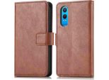 Custodia Per Cellulare Imoshion Per Oneplus Nord Ce 4 Lite 5G - Flip Cover Libreria Flip - Marrone